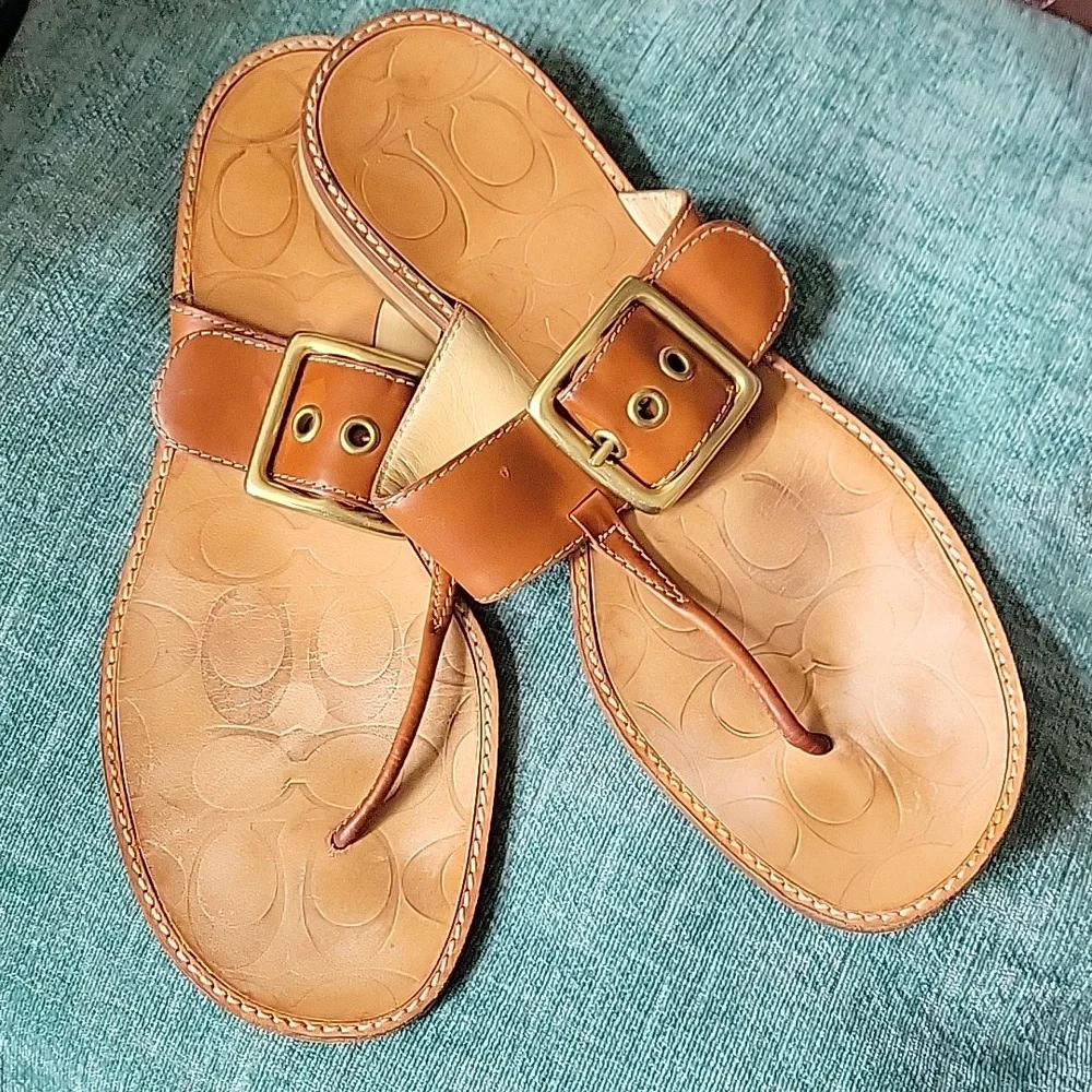 Coach Riley sandals size 7 - Picture 1 of 4